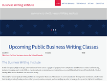 Tablet Screenshot of businesswritingcourse.com